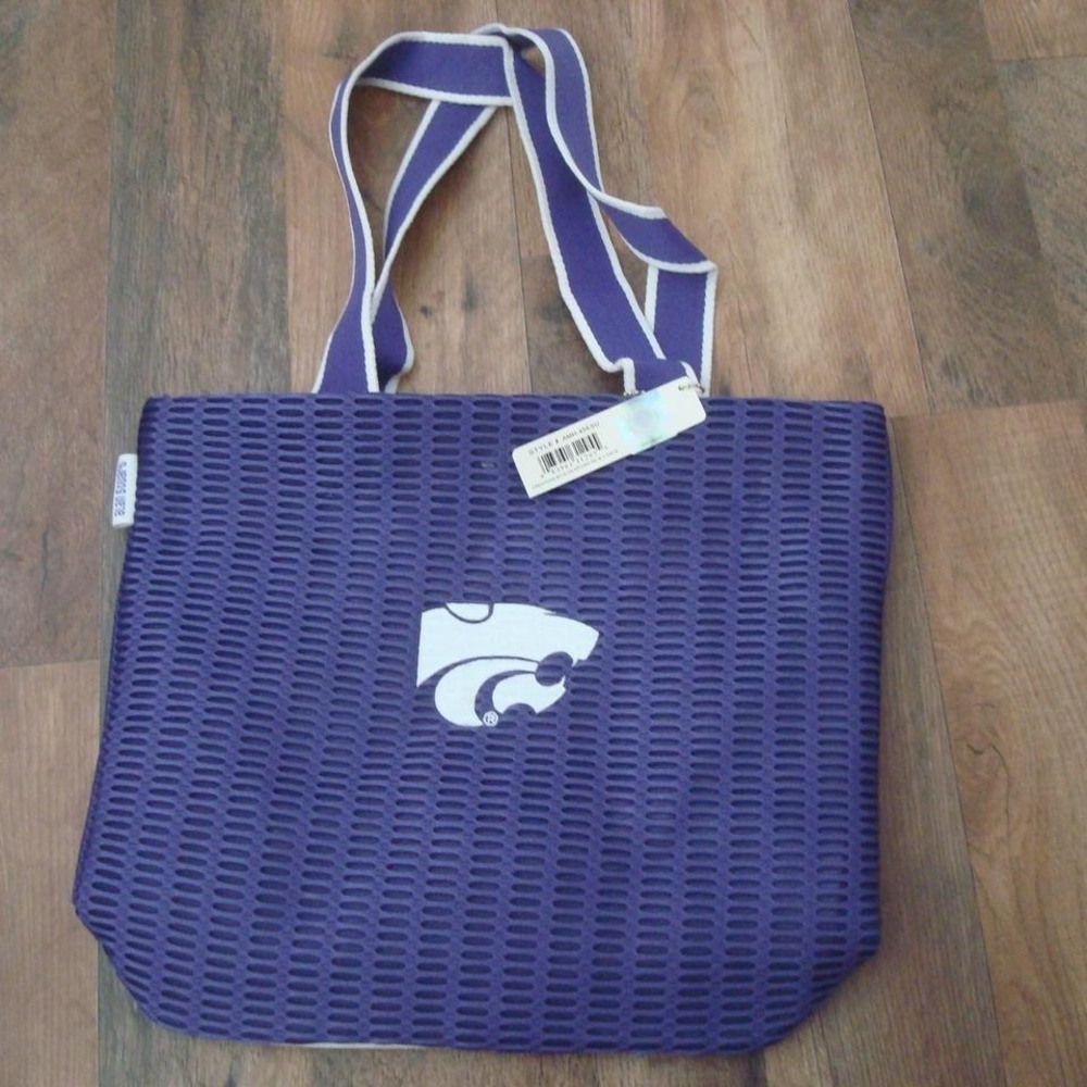 KANSAS STATE WILDCATS 12X15 BAG PURSE VINTAGE NEW TAILGATE HANDBAG TOTE